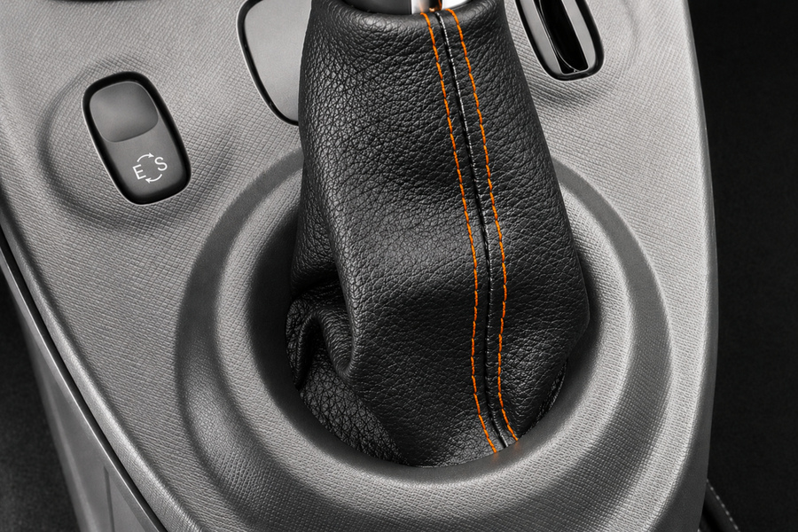 Soufflet pour levier de vitesses pour Smart ForTwo - ForFour New en similicuir avec coutures colorées