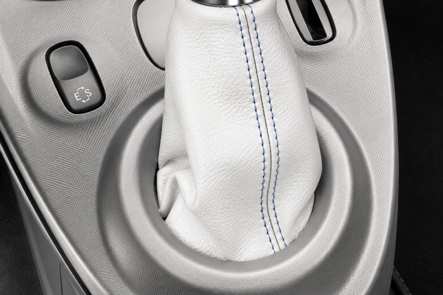 Soufflet pour levier de vitesses pour Smart ForTwo - ForFour New en similicuir avec coutures colorées