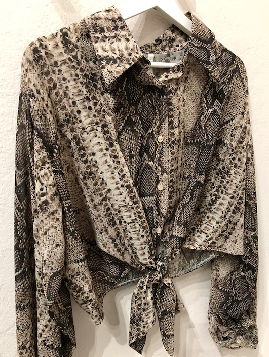 CAMICIA PITONATA CORTA