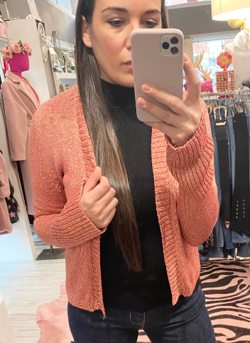 CARDIGAN CORTO LUREX