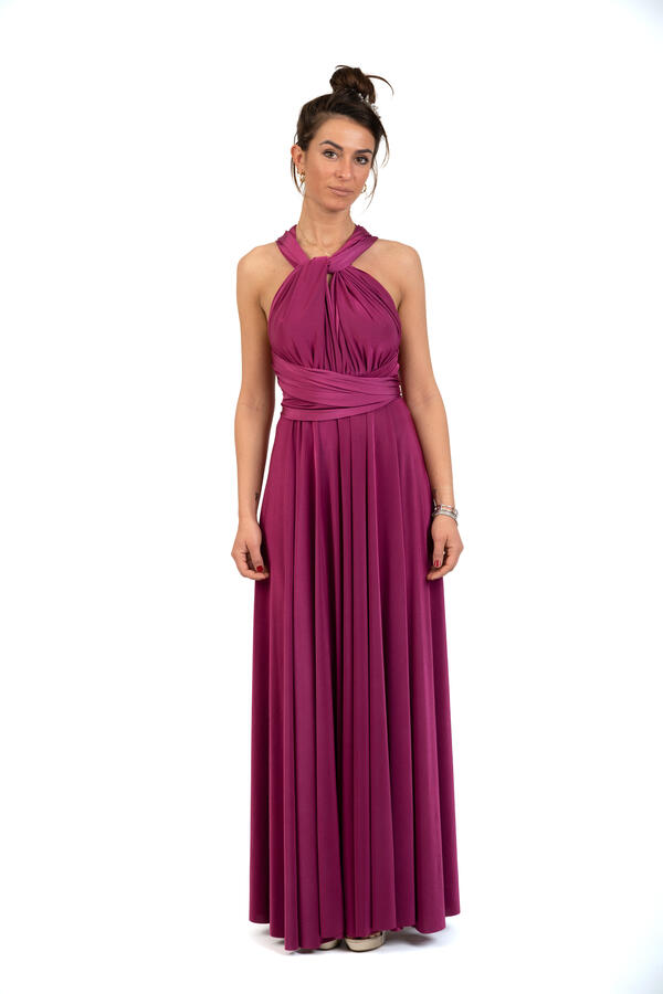 Infinity dress - abito lungo damigella infinite varianti per la scollatura