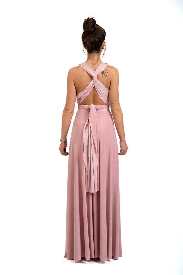 Infinity dress - abito lungo damigella infinite varianti per la scollatura