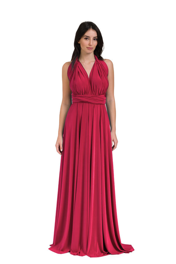 Infinity dress - abito lungo damigella infinite varianti per la scollatura