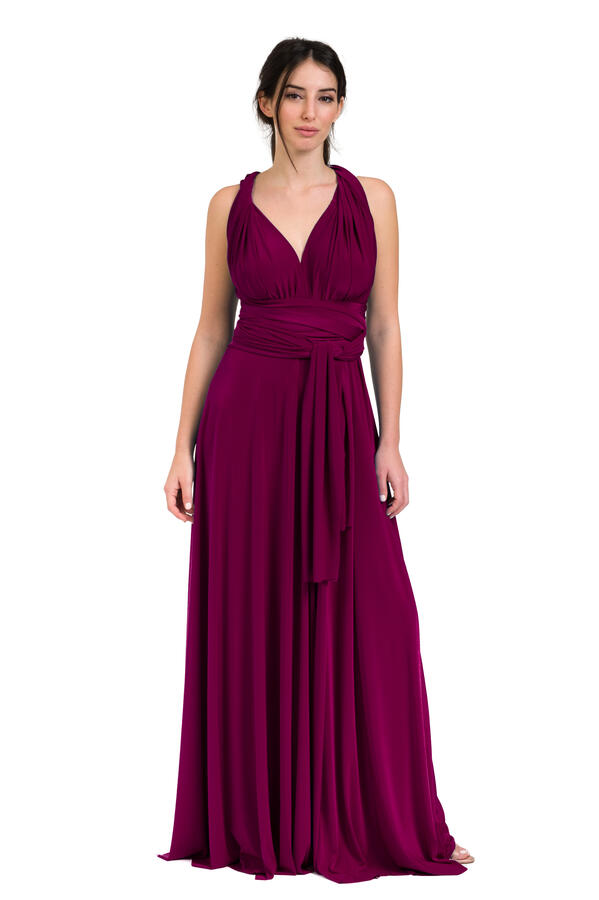 Infinity dress - abito lungo damigella infinite varianti per la scollatura