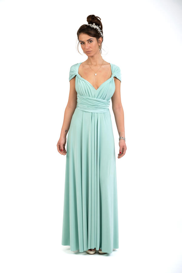 Infinity dress - abito lungo damigella infinite varianti per la scollatura