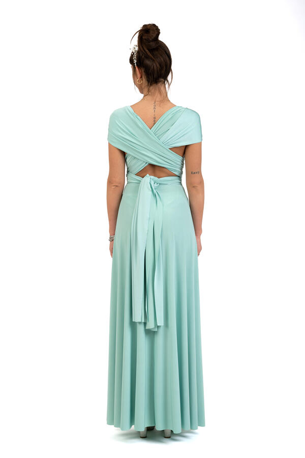 Infinity dress - abito lungo damigella infinite varianti per la scollatura