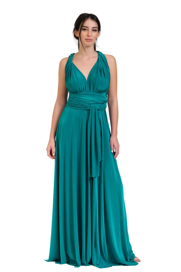 Infinity dress - abito lungo damigella infinite varianti per la scollatura