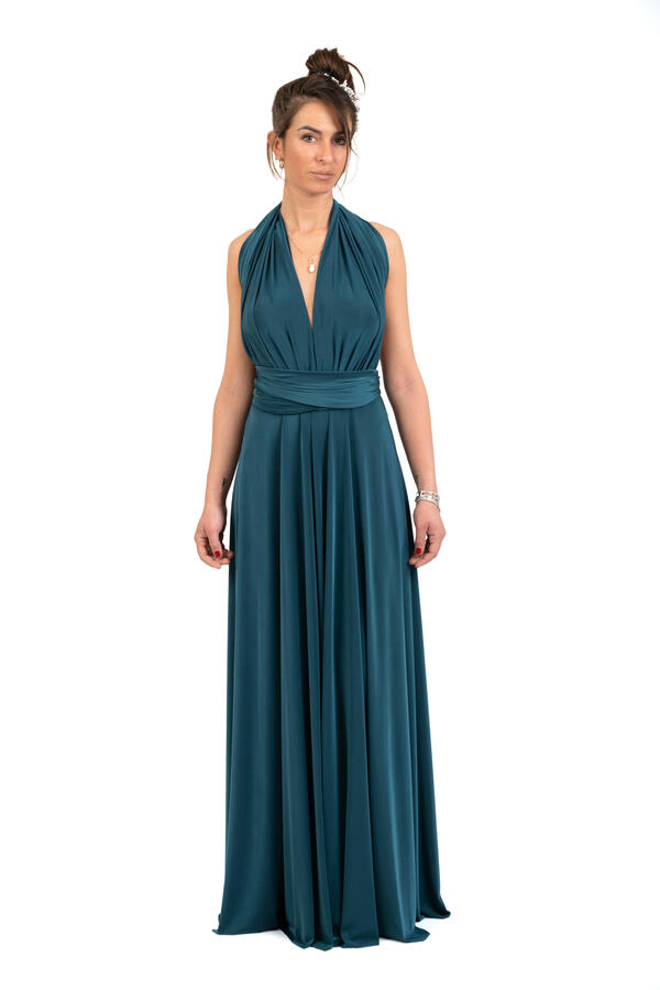 Infinity dress - abito lungo damigella infinite varianti per la scollatura