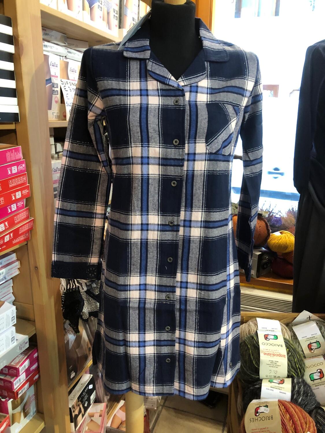 camicia da notte scozzese