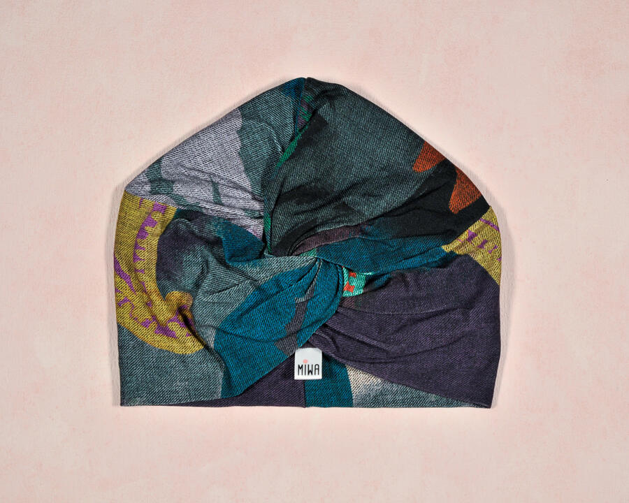 Turbante effetto Tie-Dye