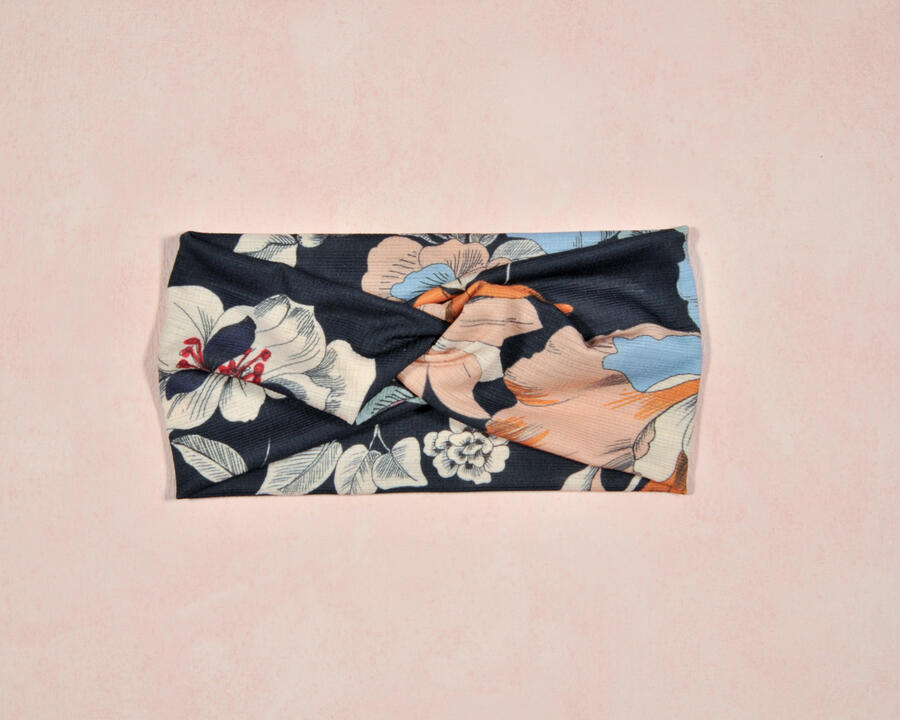 Fascia blu fiori