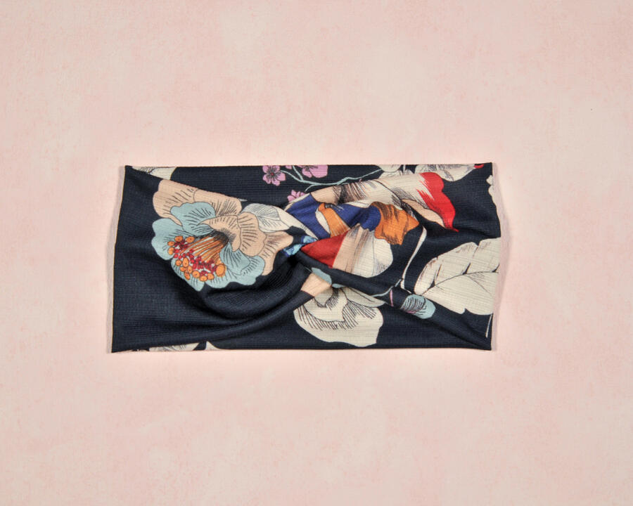 Fascia blu fiori