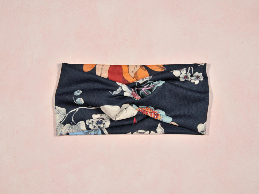 Fascia blu fiori