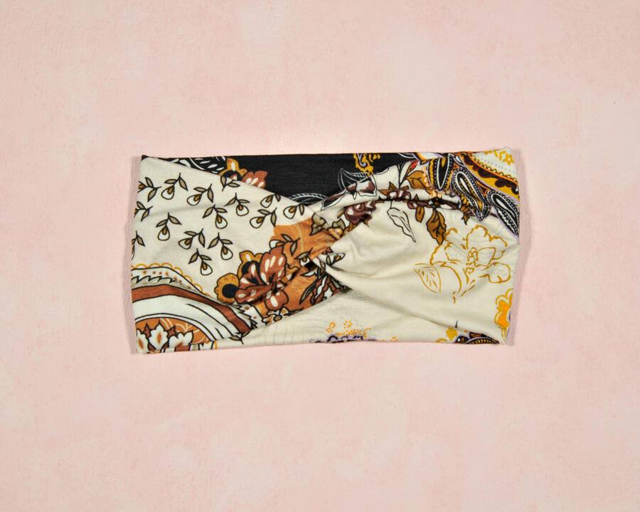 Fascia caramello fiori