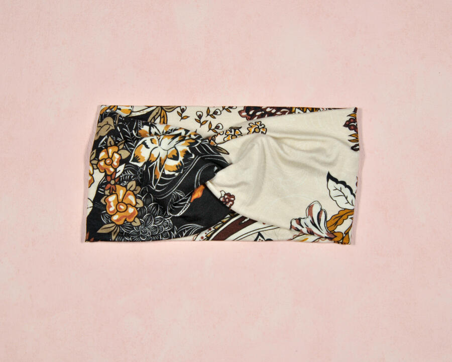 Fascia caramello fiori