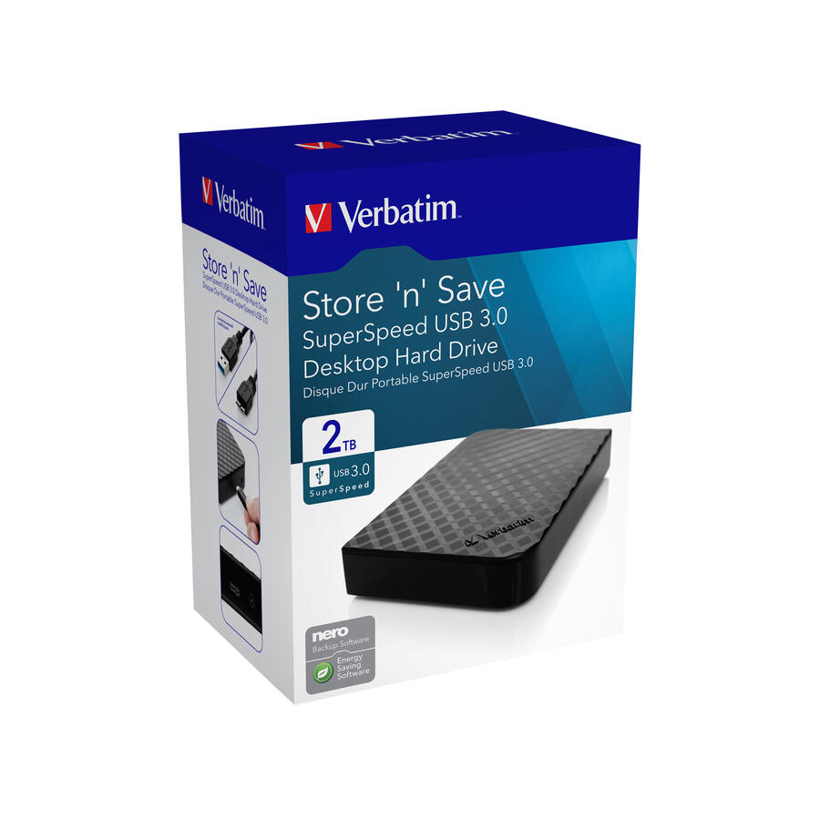 HDD Esterno 3.5" STORE 'N SAVE USB 3.0 VERBATIM