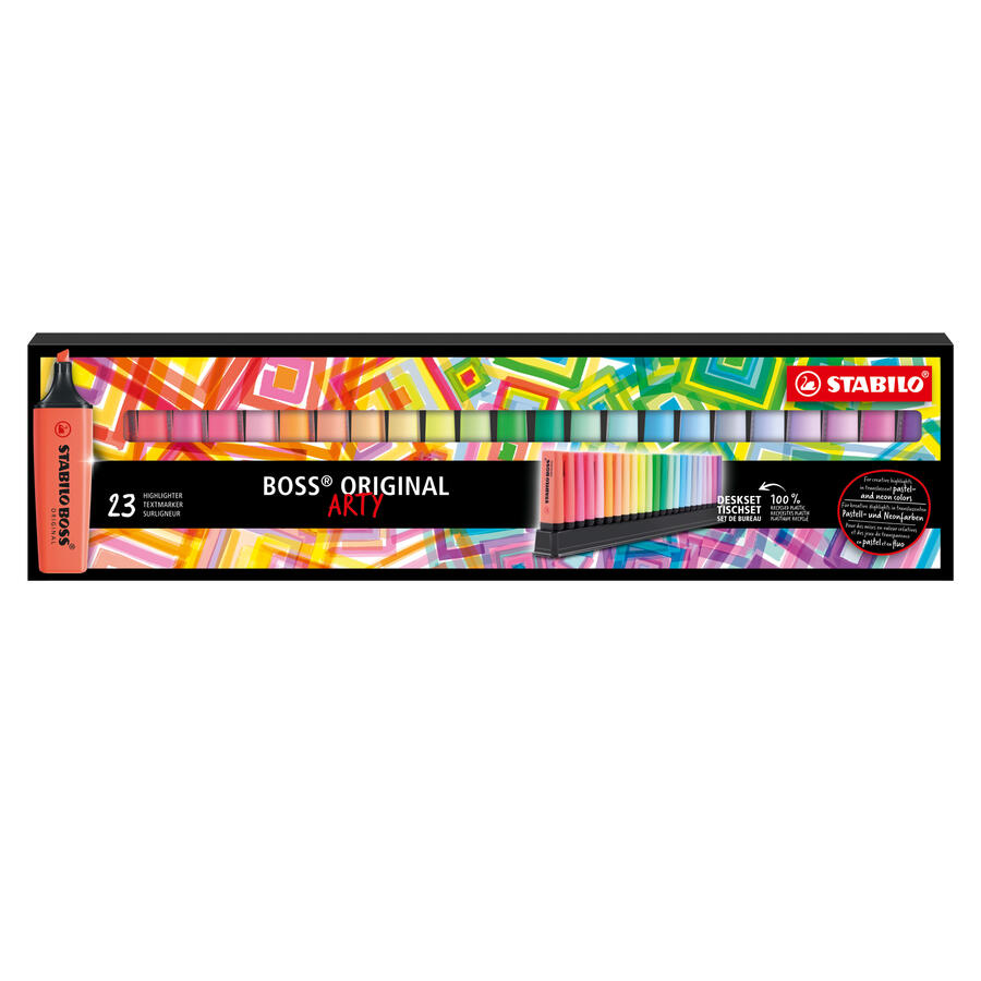 Deskset evidenziatori Boss Original colori assortiti Stabilo