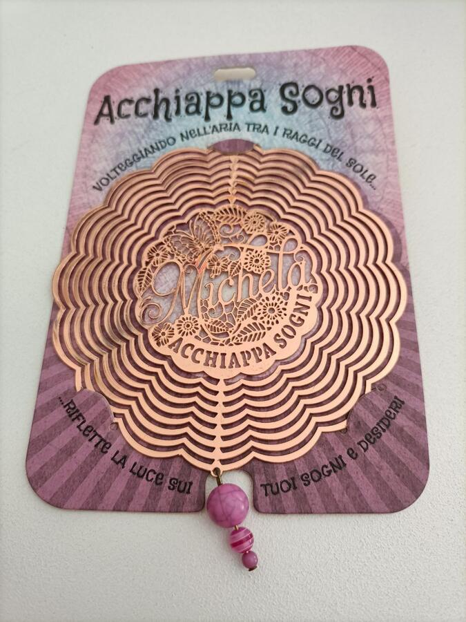Acchiappa Sogni decorazione portafortuna personalizzata con il vostro nome