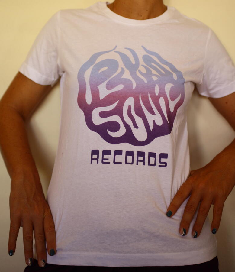 T-SHIRT  "PSYKOSONIC LOGO"   BLACK OR WHITE CLIQUE QUALITY COTTON 100%