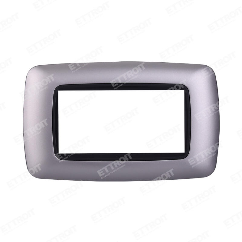 Placca plastica bombata silver 
