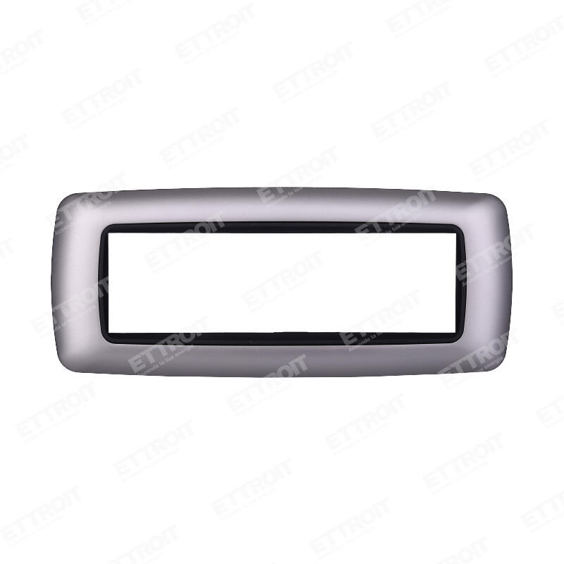Placca plastica bombata silver 