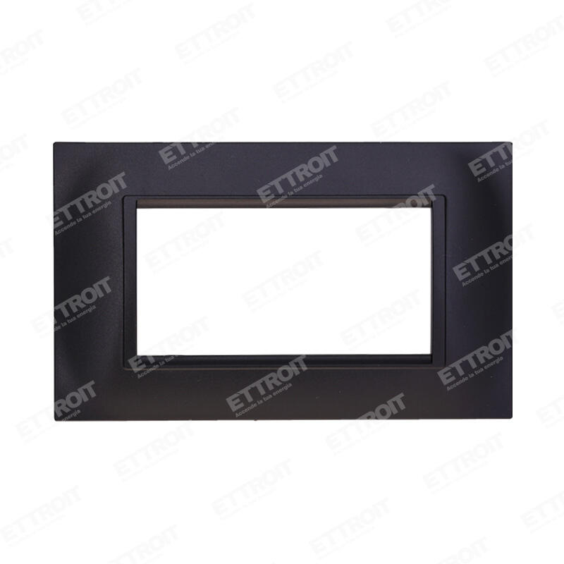Placca quadrata nero 