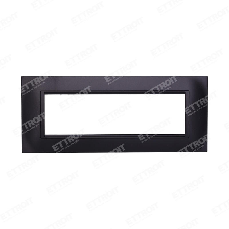 Placca quadrata nero 