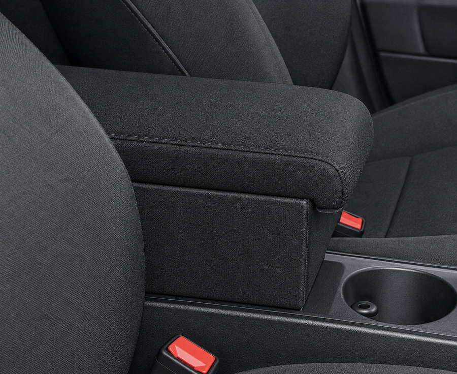 Adjustable armrest with storage for BMW X3