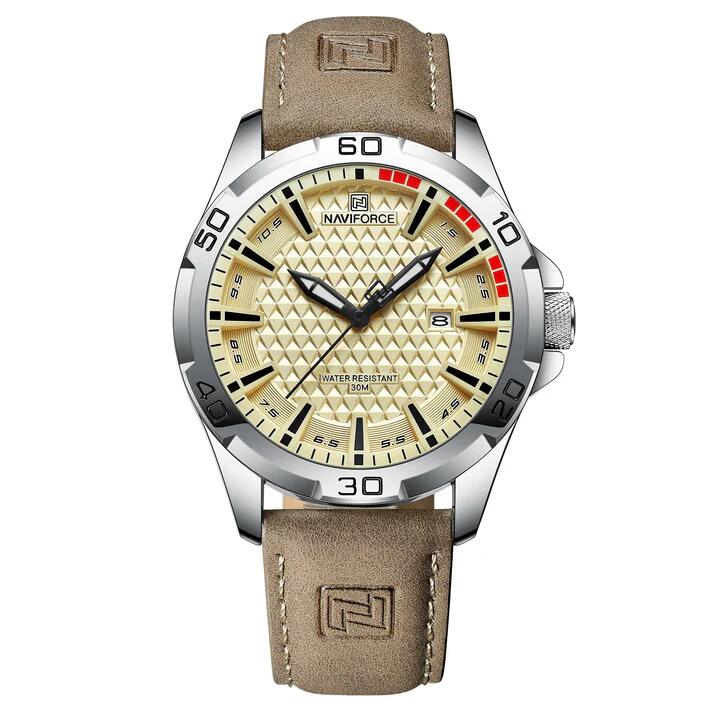 NAVIFORCE SQUALO orologio uomo cinturino in pelle
