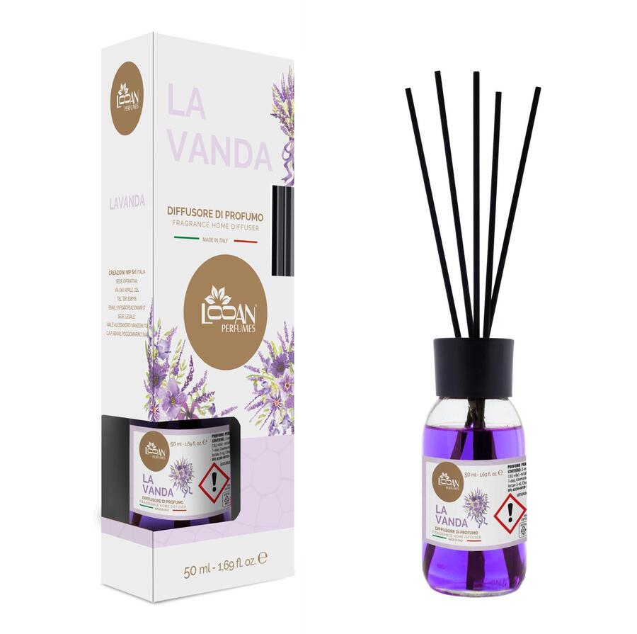 LOOAN PERFUMES DIFFUSORE DI PROFUMO DA 50 ml
 [Quantità minima per ordine è di 24 pezzi]