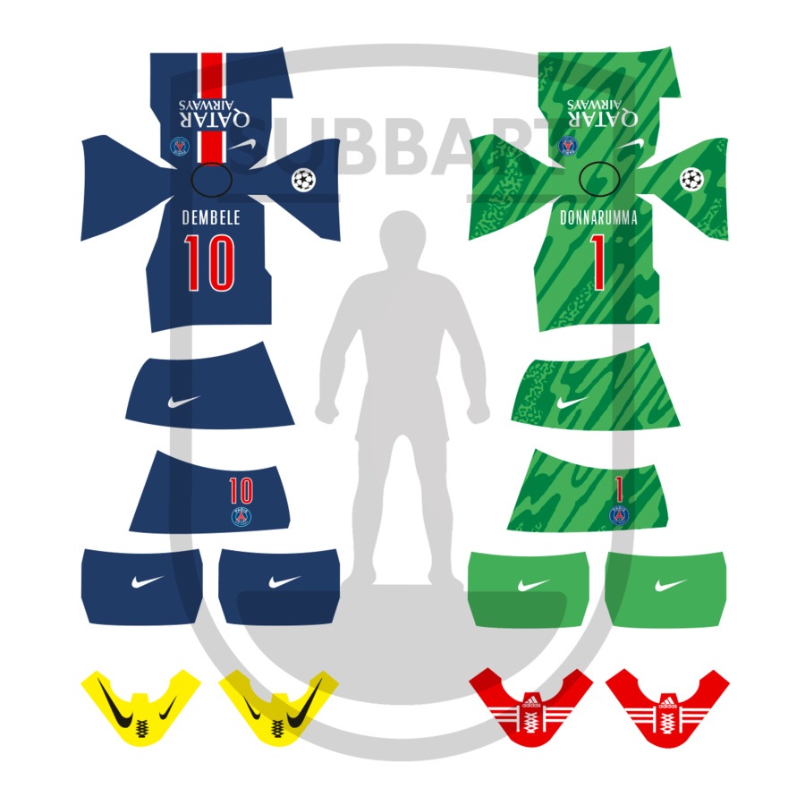 DECALS PARIS SAINT GERMAIN 2024-25