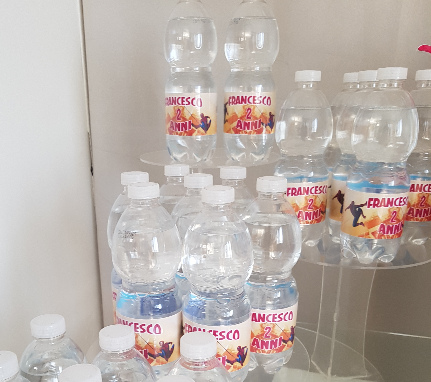 Etichetta adesiva personalizzata succo/ acqua