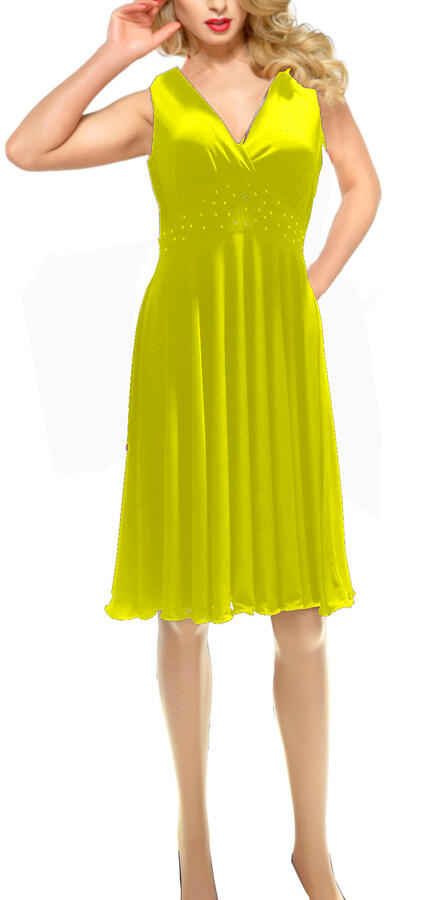 DRESS A WHEEL WITH SHOULDER A TANK AND FLEXIBLE BEHIND size plus versione 4-0042