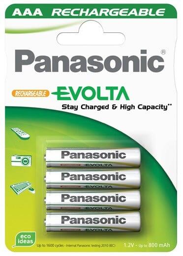 Batterie Ricaricabili Panasonic AA / AAA - blister 4 pz