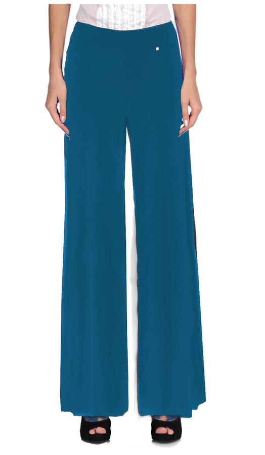 Pantaloni da ballo in tessuto tecnico elastico forma dritta taglie comode 1-0030