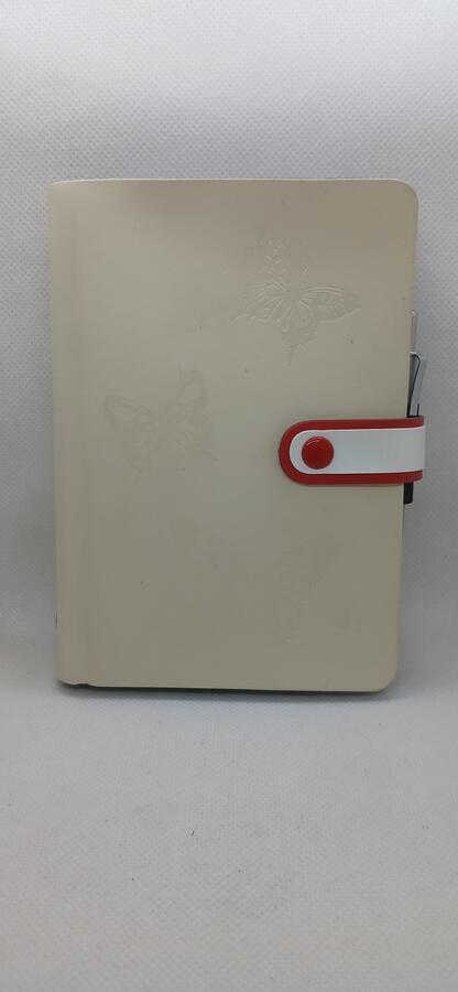 Agenda Organizer ad Anelli con Penna – formato Small 7,7x12,7 cm - fantasia Farfalle