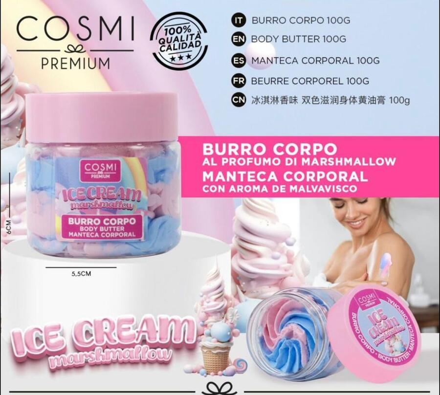 COSMI BURRO CORPO DA 100 gr
 [Quantità minima per ordine è di 12 pezzi]