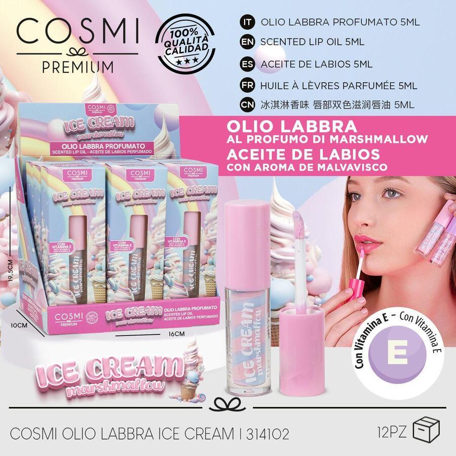 COSMI OLIO LABBRA PROFUMATO DA 5 ml
 [Conf.da 12 pezzi]