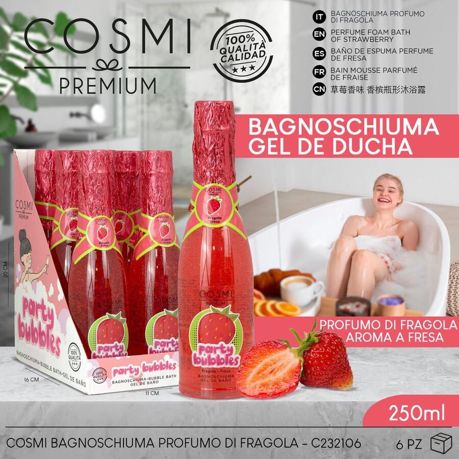 COSMI BAGNOSCHIUMA CHAMPAGNE DA 250 ml
 [Conf.da 6 pezzi]