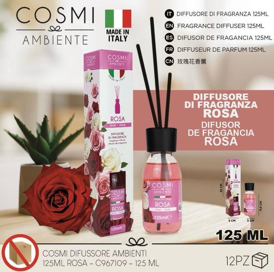 COSMI DIFFUSORE DI FRAGANZA DA 125 ml
 [Quantità minima per ordine è di 12 pezzi]