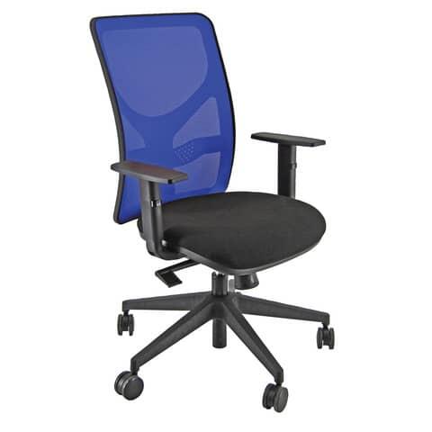 Sedia operativa PENTAGON Y10 PENA con schienale in rete e braccioli