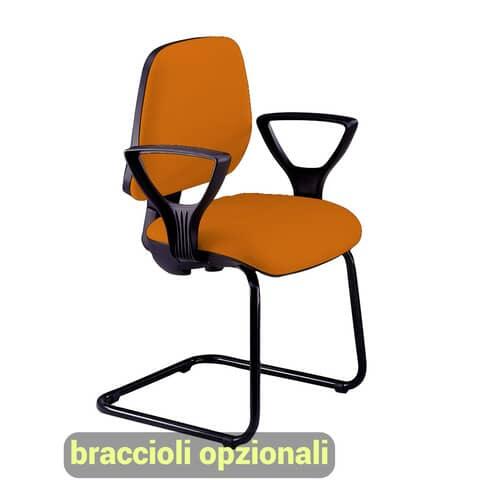 Sedia operativa / visitatore LEDA LDS - vari colori