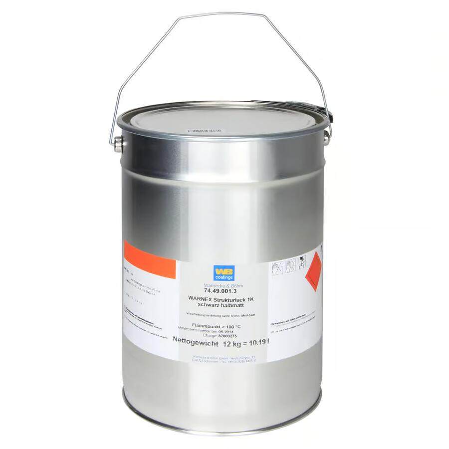 Vernice Strutturata 1 kg Warnex - Nero o Bianco