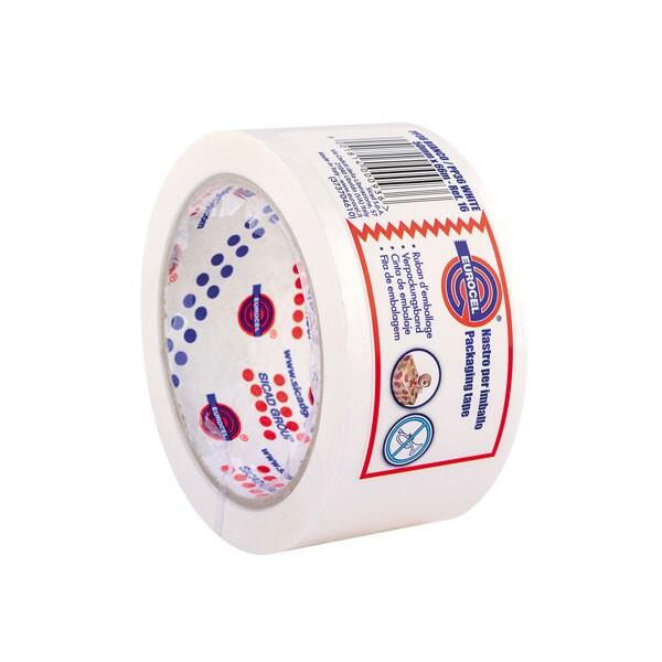 Nastro autoadesivo silenzioso da pacchi 28 my in PP 66X50 - vari colori