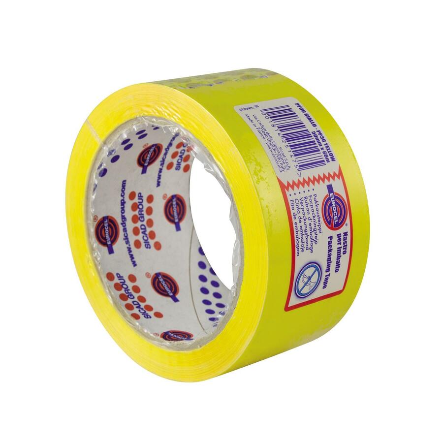 Nastro autoadesivo silenzioso da pacchi 28 my in PP 66X50 - vari colori