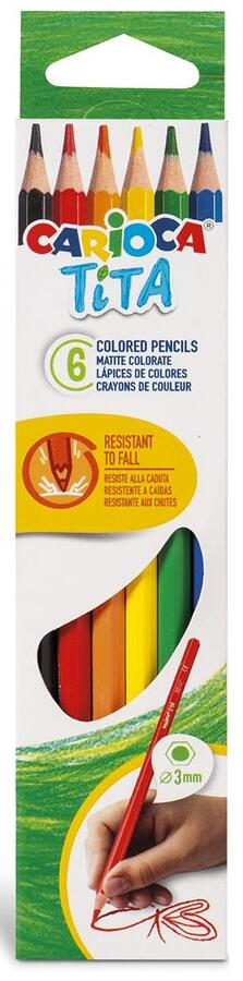 ASTUCCIO PASTELLI ASSORTITI CARIOCA TITA - 6 / 12 / 24 / 50 colori