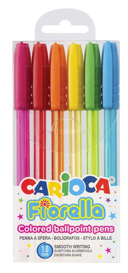 SCATOLA PENNE ASSORTITE FIORELLA - 6 o 12 colori assortiti