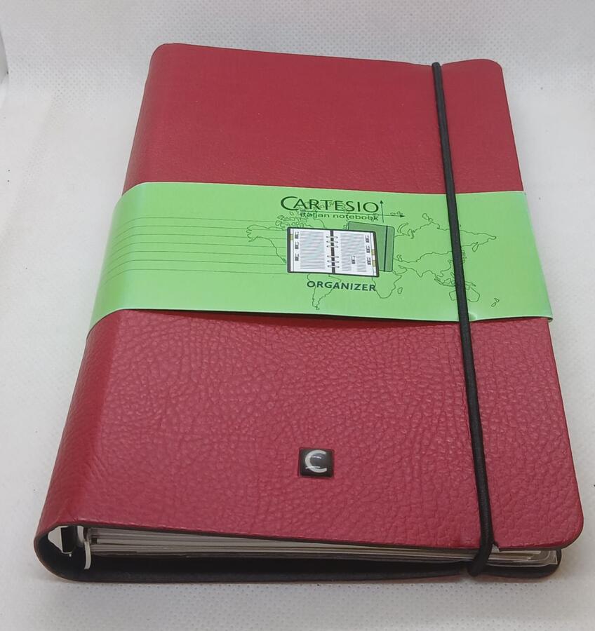 Agenda Organizer ad Anelli slim diam. 15 mm - Pelle  – formato Medium 9x17 cm