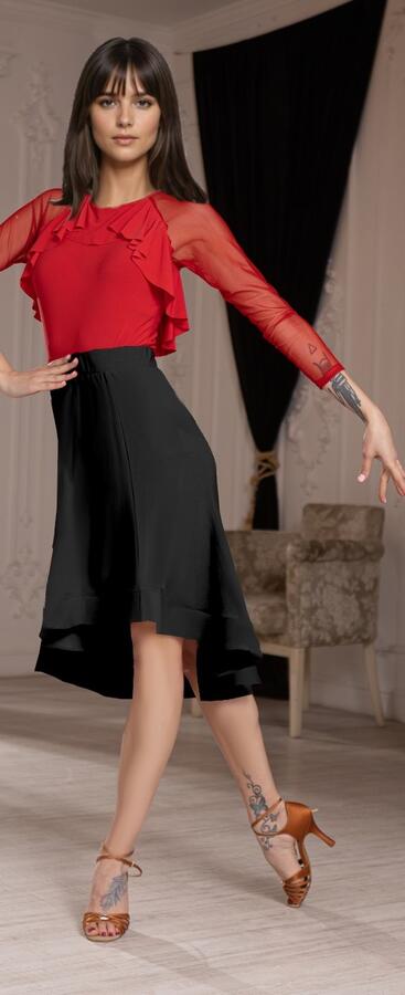 Gonna asimmetrica con bordino finale rigido U25