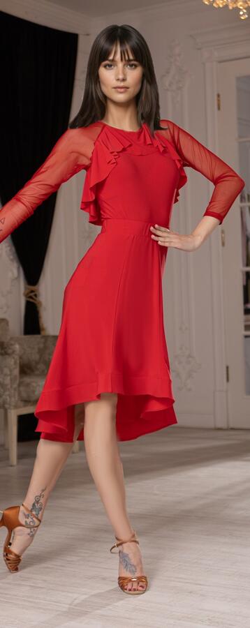 Gonna asimmetrica con bordino finale rigido U25